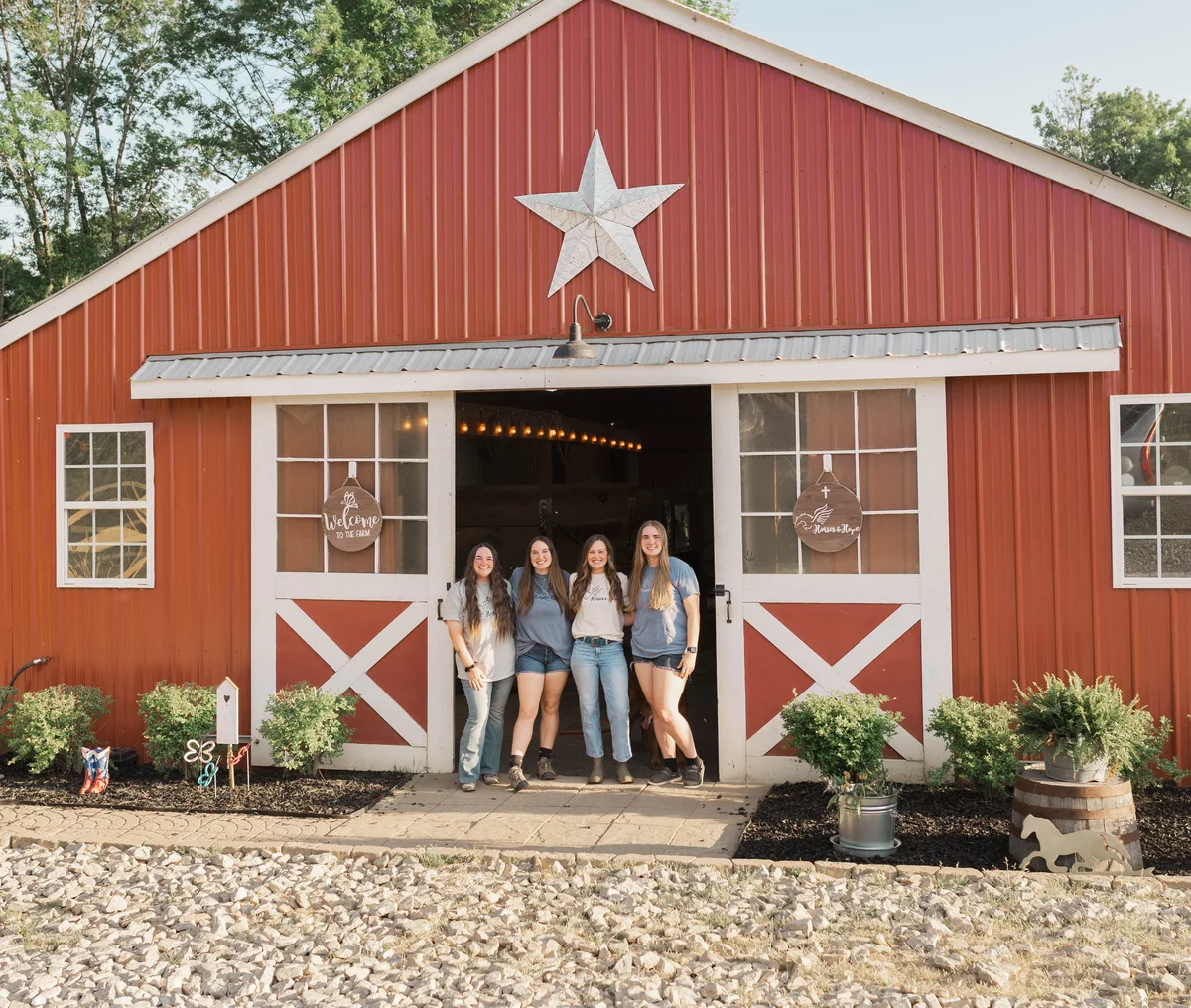 How Horses and Hope got started — Macey Booth at the barn in Talmo, Georgia